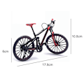 Miniatyrbillede 2 af 3: Mini 1:10 Legering Cykel Skala Model Dasktop Simulering Ornament Finger Mountainbikes Legetøj Red