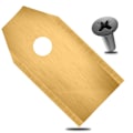 Miniatyrbillede 1 af 5: 18x Reserveblade Titaniumbelagt Rustfrit Stål Til Husqvarna Gardena Mcculloch Rob Flymo Yardforce Matrix Grizzly Brast