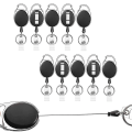 Miniatyrbillede 1 af 4: Sort Robust Teleskopisk Badgeholder 10PCS