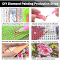 Pikkukuva 3 / 5: DIY 5D Timanttimaalaus 5D Comple, Eläintimanttimaalaus Rhines