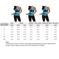 Miniatyrbild 5 av 5: Dam 2023 Plus Size Tankini Badkläder Rash Guard Capribyxor Atletisk Tvådelad Baddräkt Badkläder Blå Xl