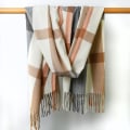 Miniatyrbillede 1 af 5: Moderne cashmere-halstørklæder til efterår og vinter, damer tørklæder, orange fortykkede varme kraver