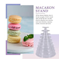 Miniatyrbild 3 av 5: 10-vånings cupcake-hållare stativ runt macaron-torn stativ genomskinlig kakdisplayställ för bröllop födelsedag