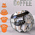 Miniatyrbilde 3 av 5: Kaffe Kapselholder, Stor Kapasitet Organizer For Alle Kaffe Kapsler, Kaffe Pod Kurv For Counter Kaffe Bar