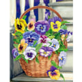 Miniatyrbild 1 av 5: Blomster diamantmålningssats för nybörjare 5D DIY rund full diamant