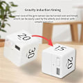 Miniatyrbillede 3 af 5: Miracle Cube Timer Hvid Køkken Timer Børne Timer Trænings Timer Fashionable 1-3-5-10minutes
