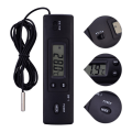 Miniatyrbillede 4 af 5: Digital LCD-termometer Elektronisk termometer Temperaturføler Kablet sensorprobe til køleskabsrum Køleskab Fryser