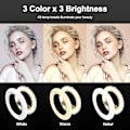 Miniatyrbillede 3 af 5: Selfie Ring Light med stativ Bluetooth fjernbetjening 6,3\" Ring Light