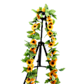 Miniatyrbilde 1 av 5: 1 stk 2,5 m Girlander 3 blader Kunstig Solsikke Girlander Kunstige Blomster Fallende Falsk Plante Henger