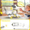 Miniatyrbillede 4 af 5: Fjernbetjent robot hundelegetøj til børn, programmerbar robot hvalp, smart interaktiv stunt robot hundelegetøj til børn 3-8 år gave A.Guld