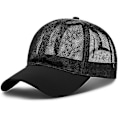 Miniatyrbillede 3 af 4: Unisex Mesh Baseball Caps Justerbar Åndbar Fuld Net Sol Hat Navy blue