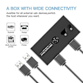 Miniatyrbild 2 av 5: Switcher Usb 3.0 Växlingsväljare 4 Portar Ut 2 Datorer Adapter Hub