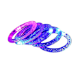 Miniatyrbillede 1 af 5: 10 stk. LED-boblelysende armbånd, lysende akryl lysende ring