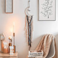 Miniatyrbild 3 av 5: Bohemisk chic macramé väggbonad vävd i bomull, väggdekoration för hemmet, sovsalsinredning, present
