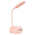 Miniatyrbillede 1 af 5: Girly hjerte LED bordlampe øjenbeskyttelse skrivebord folkeskole elev soveværelse ins sengebord sovesal læring børn opladning stik pink