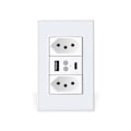Miniatyrbilde 1 av 5: Tuya Zigbee Smart Brasil Stikkontakt Bryter 10A Bryter Støtte Stemmestyring TUYA APP Kontroll for Smart Life EU Plugg