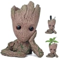 Pikkukuva 1 / 5: Baby Groot -kukka-amppeli, sarjakuva Baby Groot -kasvien ruukku tyhjennysreiällä, sisätiloihin