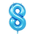 Miniatyrbilde 3 av 3: 40 tommers store blå bursdagsballonger i folie 18. bursdag bryllupsfest dekorasjon dusj stort tallball