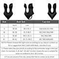 Miniatyrbilde 5 av 5: Kvinners dyp V-hals Body Shaper stroppeløs ryggløs Bodysuit Shapewear M