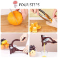 Miniatyrbillede 5 af 5: Citronpresser Juicepresser Juicer Håndpresse - Rustfrit stål Håndpresser