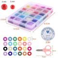 Miniatyrbilde 2 av 5: Glass Seed Beads, Letter Beads With Lobster Clasp Elastic Cords, Open Jump Ring And Packaging Box, Used For Jewelry