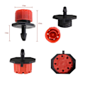Miniatyrbillede 2 af 5: 200 stk. Universal Barbed Drip Emitter, 360 graders justerbar drypvandingssprinkler, passer til 4 mm Id-rør, kvalitet