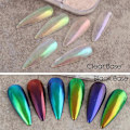 Miniatyrbild 5 av 5: Nagelpulver Pärleffekt Krom Nagelpulver 6 Färger Nagelglitter Nagel Spegelpulver Metalliskt Nagelpulver för Nagelkonst