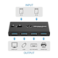 Miniatyrbild 3 av 5: Switcher Usb 3.0 Växlingsväljare 4 Portar Ut 2 Datorer Adapter Hub