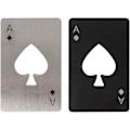 Miniatyrbillede 1 af 4: 2 stk. Poker Flaskeåbner, (Sort og Sølv) Rustfrit Stål Flaskeåbner, Passer til Tegnebogsstørrelse Gave til Far