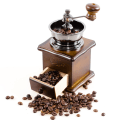Miniatyrbillede 1 af 5: En kaffekværn, kaffebønnekværn, håndkaffekværn, husholdnings retro lille kværn