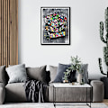 Pikkukuva 2 / 5: Graffiti Rubikin kuution DIY-timanttimaalaussarja 5D-timanttimaalaus