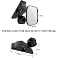 Pikkukuva 2 / 5: Baby Car Mirror, 360° Rotation Baby Car Rear View Mirror, Baby Rear View Mirror with Clip, Baby Monitoring for Rear Seat for Wide View Safety Rear Seats