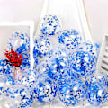 Miniatyrbild 1 av 4: Färgglada konfettiballonger - Förpackning med 13 latexballonger, 12 tum, dekorationer för födelsedagsfester, bröllop, årsdagar Blue