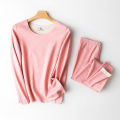 Miniatyrbillede 1 af 4: Womens Thermal Underwear Set Base Layer Fleece Lined Soft Top Bottom L