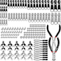 Miniatyrbild 1 av 4: 197-delars dragkedjereparationsset, dragkedjebytare dragkedjebyte 2 minitänger