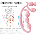 Miniatyrbilde 5 av 5: Fit Roll Pro Massager Cellulite Trigger Point Massasjerulle, Multifunksjonell for nakke, arm, ben, vevssmertelindring og dyp fascialøsning Rosa