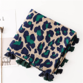 Miniatyrbilde 4 av 5: Leopardmønstret sjal skjerf for kvinner-Pashmina sjal skjerfCha