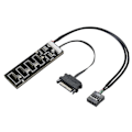 Miniatyrbillede 1 af 5: 9-Pin USB Header Splitter med SATA Strømkabel, Intern USB Hub Udvidelse USB 2.0 Splitter Konnektor til Bundkort