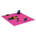 Miniatyrbillede 3 af 5: 5 stk. Klassiske bundplader 10\" X 10\" Stakbare murstensbundplader Kompatibel med alle større mærker Bundplade Pink