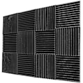 Miniatyrbillede 1 af 5: 12 stk. 300x300x25mm akustiske skumplader til lydisolering til Ktv-bar, lydtæt studie, kiler, lydisolerede vægpaneler blue