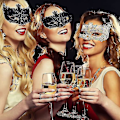 Miniatyrbilde 4 av 5: 2 stk Maskerademaske, Svart Filigran og Sølv Filigran Fancy Juler Maskerademasker for Maskeradeball