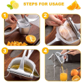 Miniatyrbillede 2 af 3: Citronpresser, manuel frugtpresser, kraftig frugtpresser håndpresser