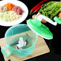 Miniatyrbild 1 av 2: 250 ml högkvalitativ multifunktionell manuell matberedare köttkvarn grönsakshackare strimlare skärare äggmixer