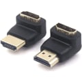 Pikkukuva 1 / 5: HDMI-sovitin 90 astetta ja 270 astetta Oikea kulma HDMI-liitin Uros naaras 4K 3D 2-pakkaus