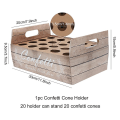 Miniatyrbillede 1 af 5: Staraise Kraft Papir Bryllup Bakke Konfetter Kegle Stativ Bakke Bakke Til Bryllup Dekoration Bryllup Konfetter Kegler Bryllup Papir Kegler 20 hole tray 3