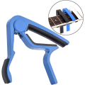 Miniatyrbilde 5 av 5: Akustisk gitar capo (blå), 8,3*8,8cm bærbar hurtig bytte, ripefri