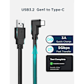 Miniatyrbillede 4 af 5: Link-kabel 10 fod (3 meter), højhastighedsdataoverførsel USB 3.2 Gen 1 4M