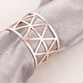 Miniatyrbilde 1 av 2: 12 stk serviettringer, hotellserviettklemme, serviettspenne i rustfritt stål, serviettringholdere for spisestue Rose Gold