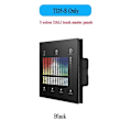 Miniatyrbilde 2 av 5: Veggmontert Smart Panel Fjernkontroll & CCT Dimmer Panel LED Smart Dimming Kontroll for Smart Hjem Svart