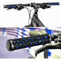 Miniatyrbilde 5 av 5: 1 par MTB styrehåndtak, acex ergonomisk sykkelgrep 2 biter, sklisikkert MTB-grep med dobbel låsediameter 22mm, blå